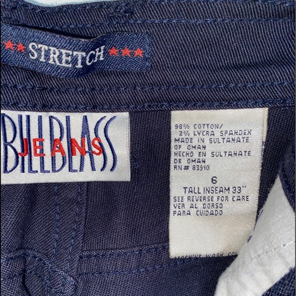 Bill Blass Size 6 Dark Navy Blue High Waist Jeans - Picture 3 of 16